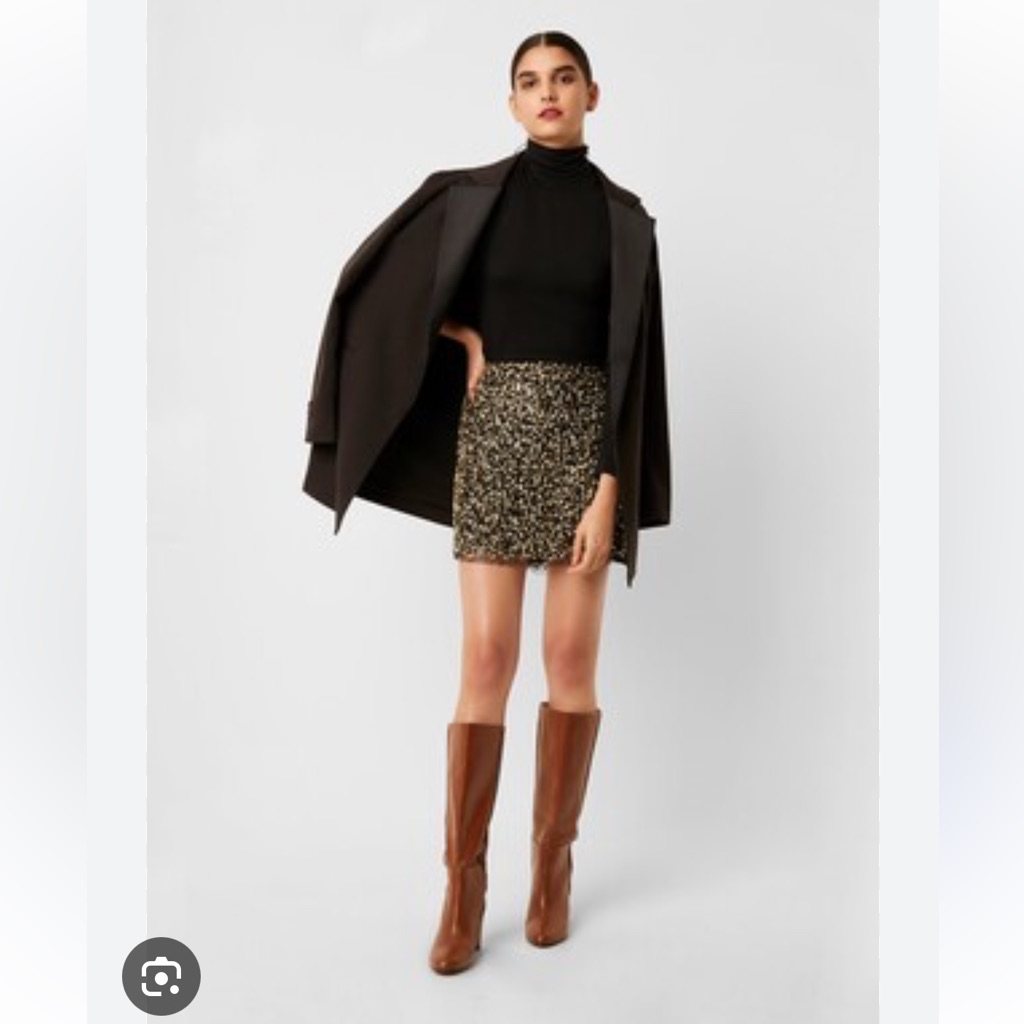 Nwt French Connection Eero Sequin Mini Skirt